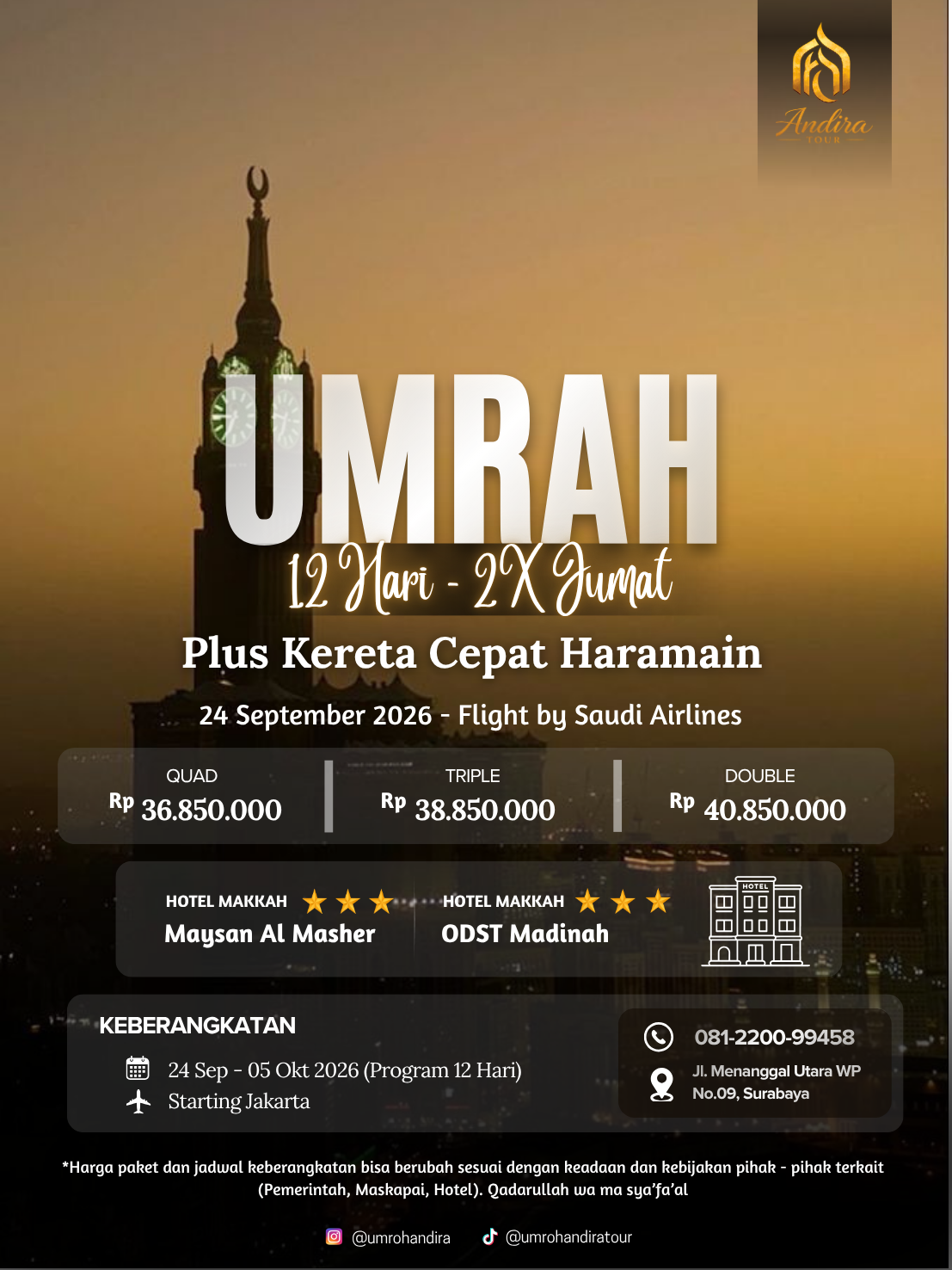 Brosur UMROH 12 HARI BINTANG 3